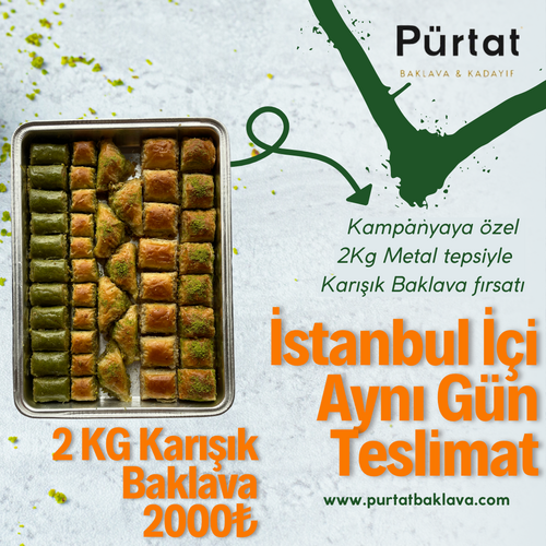 Özel Kutulu Karışık Tepsi Baklava